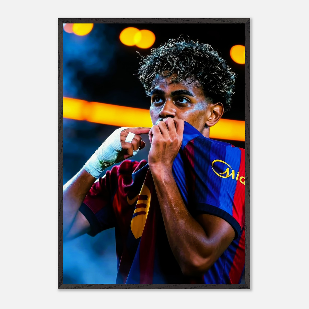 lamine kissing badge